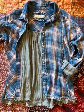 We The Free plaid top